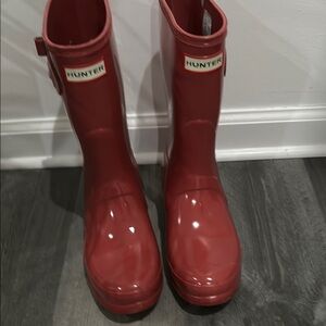 Hunter Pink Rain Boots